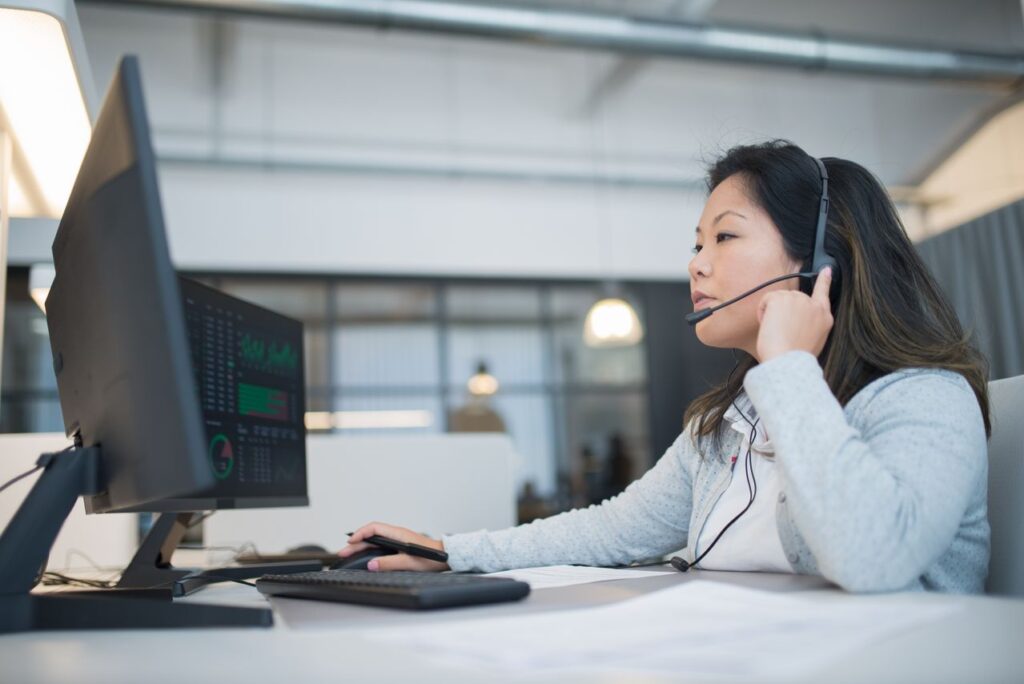 Virtual assistant managing administrative tasks for a healthcare practice